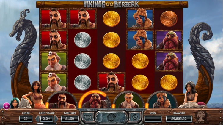 Игровой автомат «Vikings Go Berzerk» на зеркале казино Вулкан