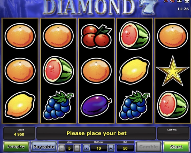 «Diamond 7» — игральные автоматы играть бесплатно и без регистрации в казино Slotozal