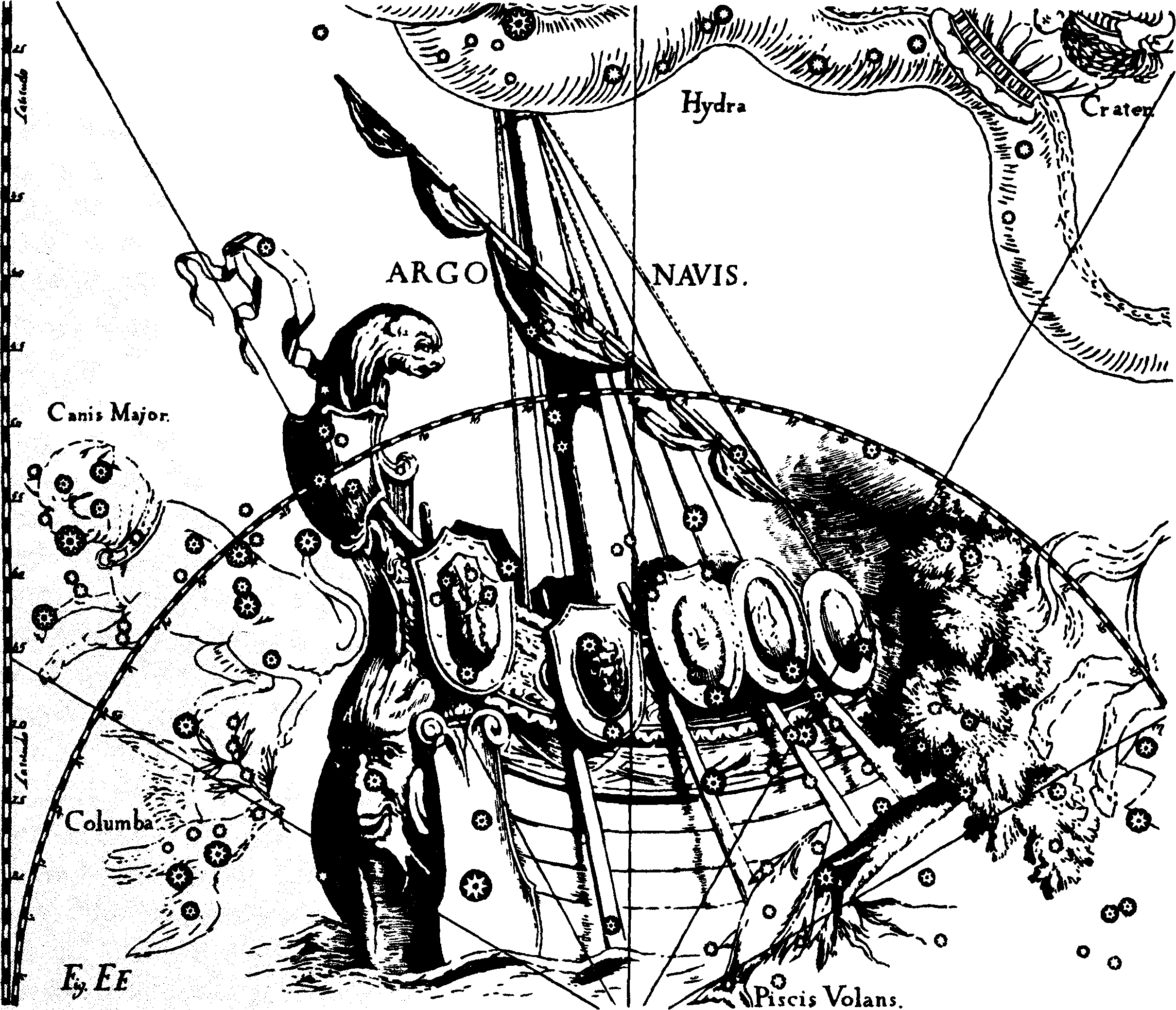 Изображение созвездия Киля (корабль «Арго»)