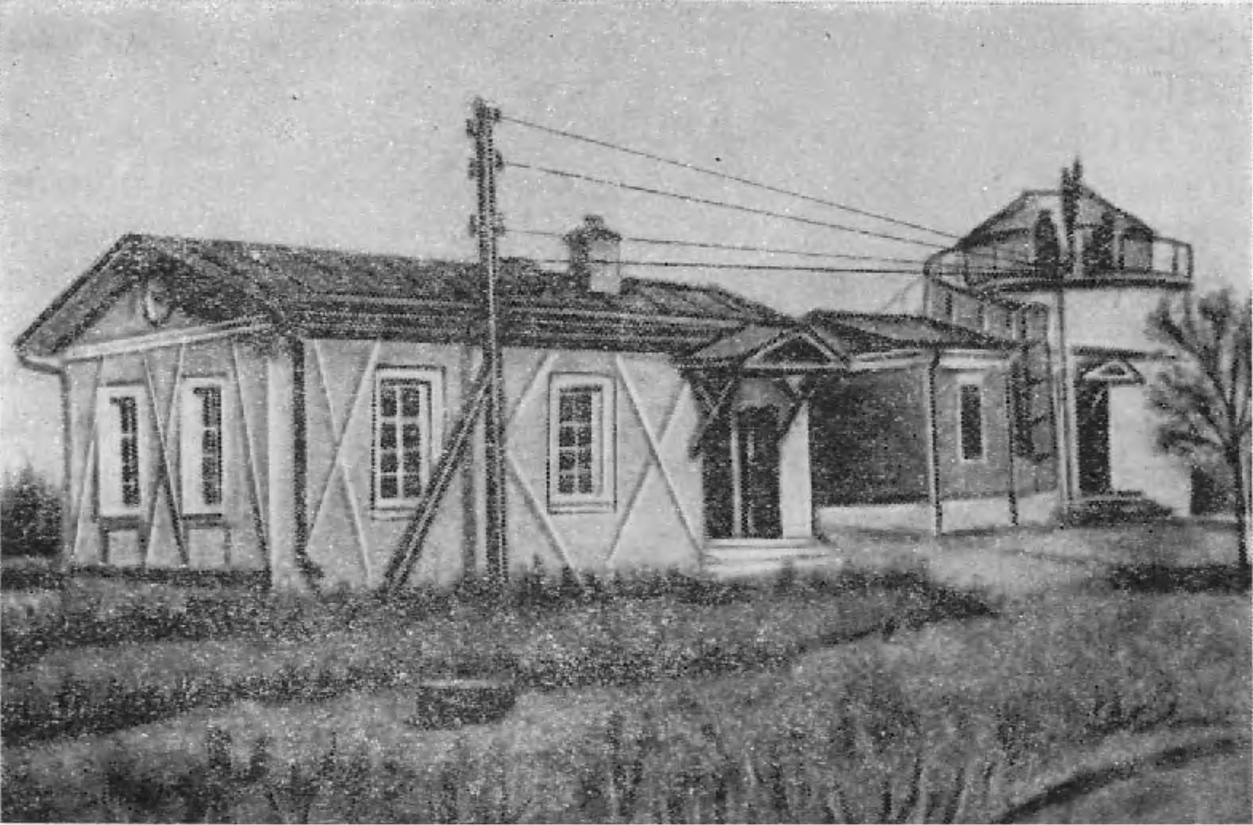 Рис. 53. Ташкентская обсерватория в 1873—1877 гг