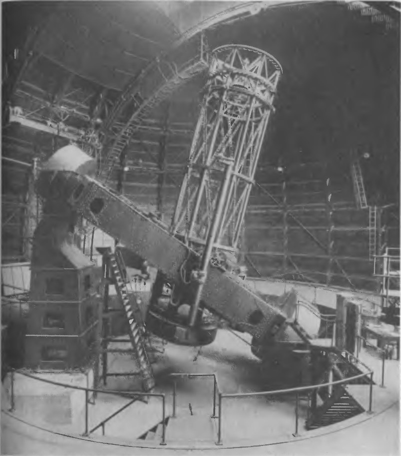 Рис. 3.17. 100-дюймовый рефлектор «Хукер» обсерватории Маунт-Вилсон