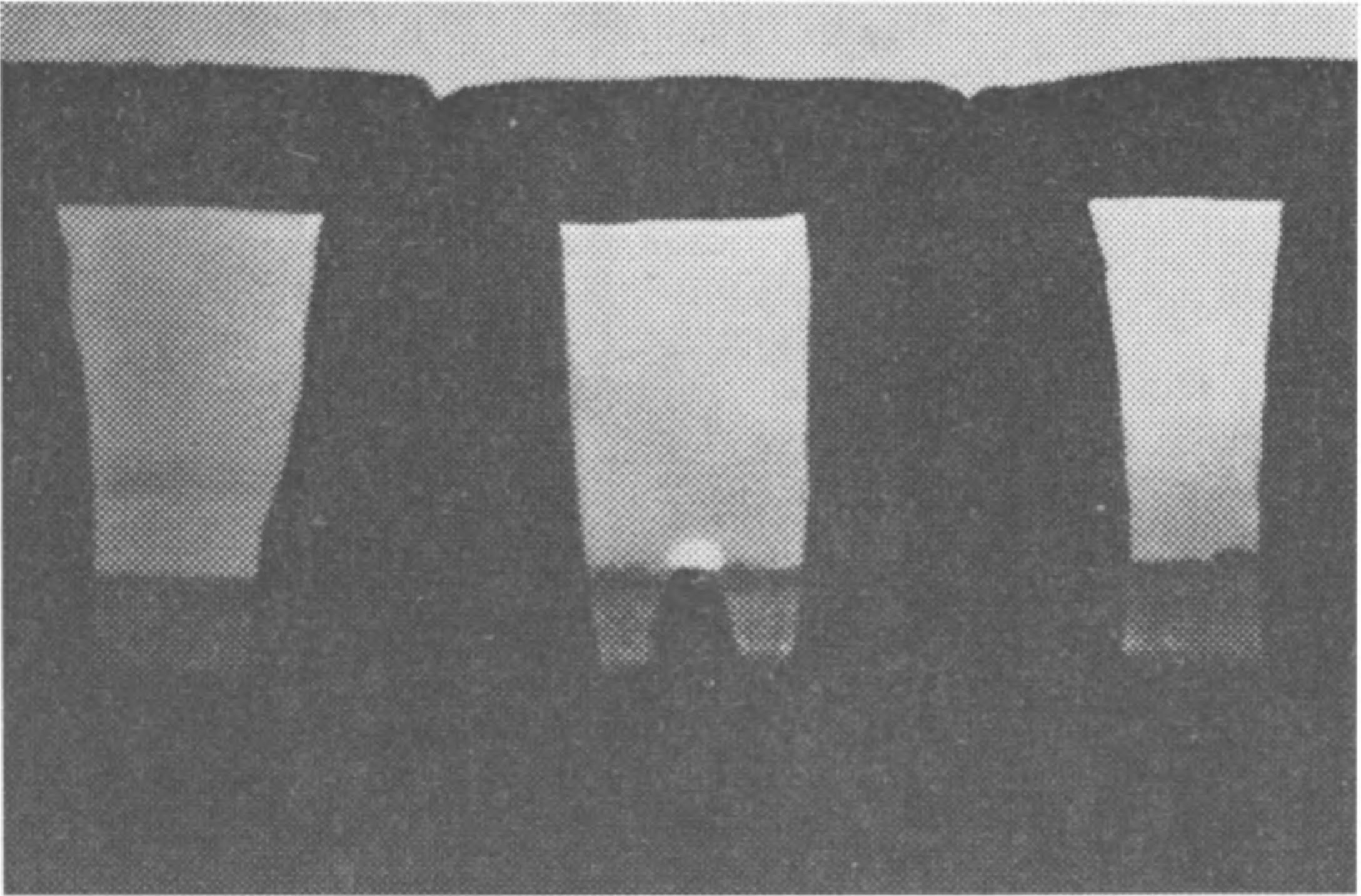 Фото 17. Снимок восхода Солнца 20 июня 1964 г., сделанный широкоугольным объективом