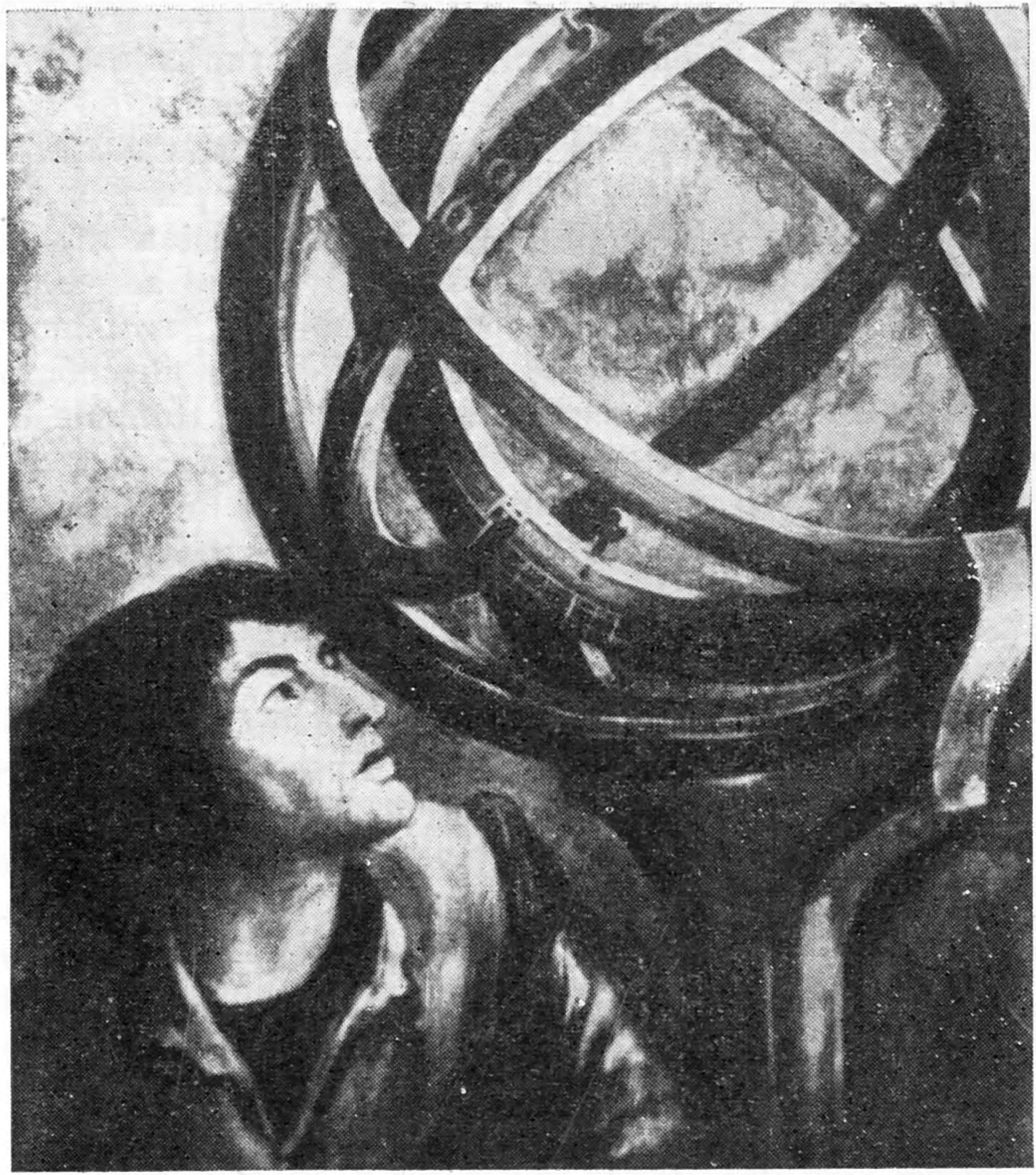 Коперник производит наблюдения с помощью армиллярной сферы. Рисунок польского художника Марцина Шанцера