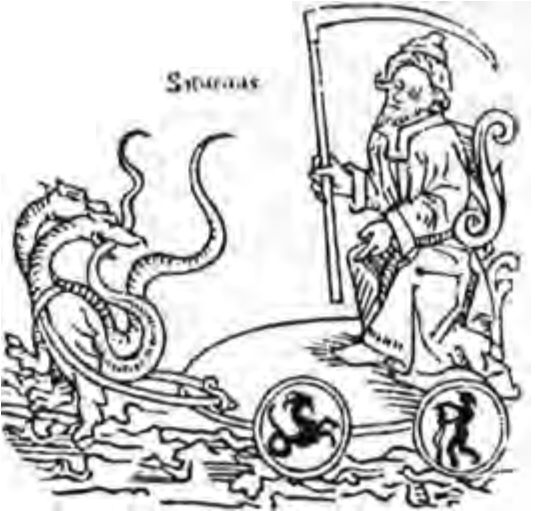 Планетарные божества в своих колесницах. Из «Де астрорум сайенция», 1489, Леопольда Австрийского. (Британская Библиотека)