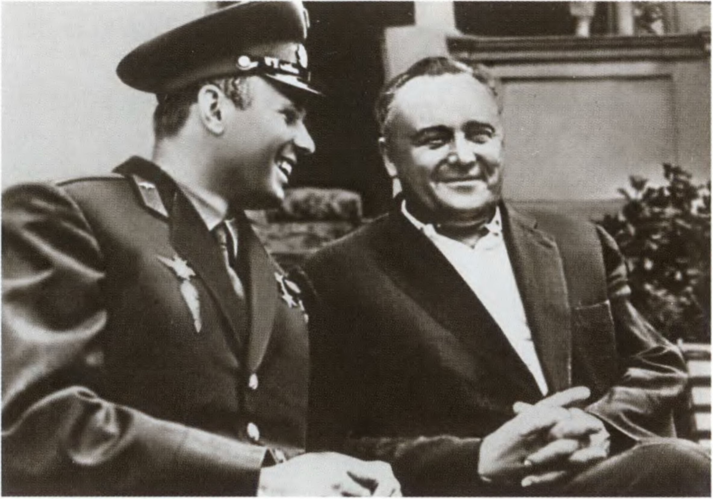Ю.А. Гагарин и С.П. Королев